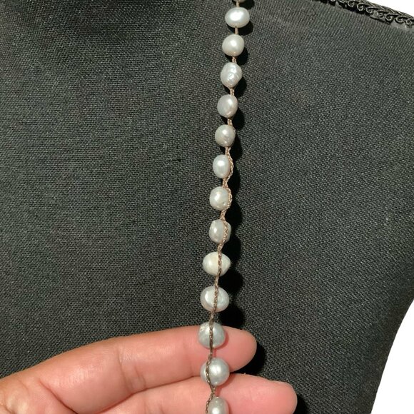 Love Heals Pearl Charm Statement Necklace With Crystal Pendant - Picture 8 of 10